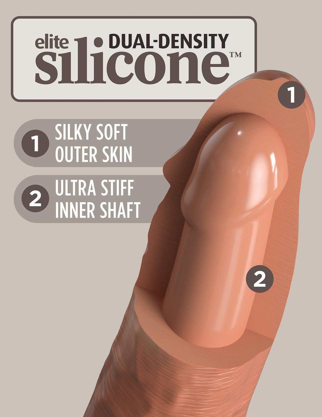 6 Inch King Cock | Realistic Vibrating Dildo - Lifelike Dildo - Vibrating Dildo - The Dildo Hub