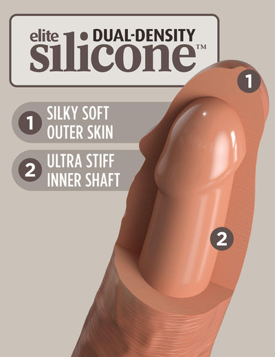 6 Inch King Cock | Realistic Vibrating Dildo - Lifelike Dildo - Vibrating Dildo - The Dildo Hub