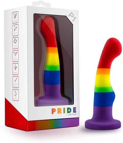 6 Inch Pride P1 Freedom Silicone Dildo With Suction Cup Base - The Dildo Hub