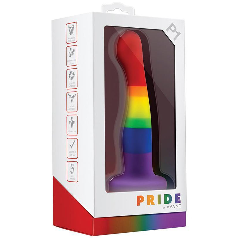 6 Inch Pride P1 Freedom Silicone Dildo With Suction Cup Base - The Dildo Hub