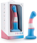 6 Inch Pride P2 True Blue Silicone Dildo With Suction Cup Base