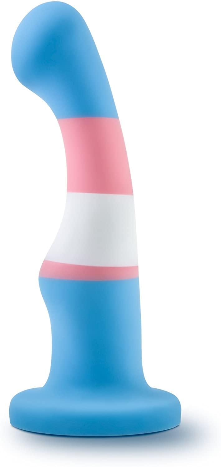 6 Inch Pride P2 True Blue Silicone Dildo With Suction Cup Base - The Dildo Hub