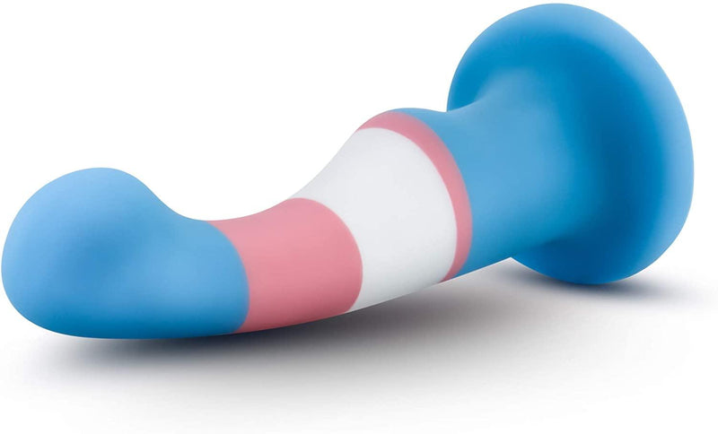 6 Inch Pride P2 True Blue Silicone Dildo With Suction Cup Base - The Dildo Hub