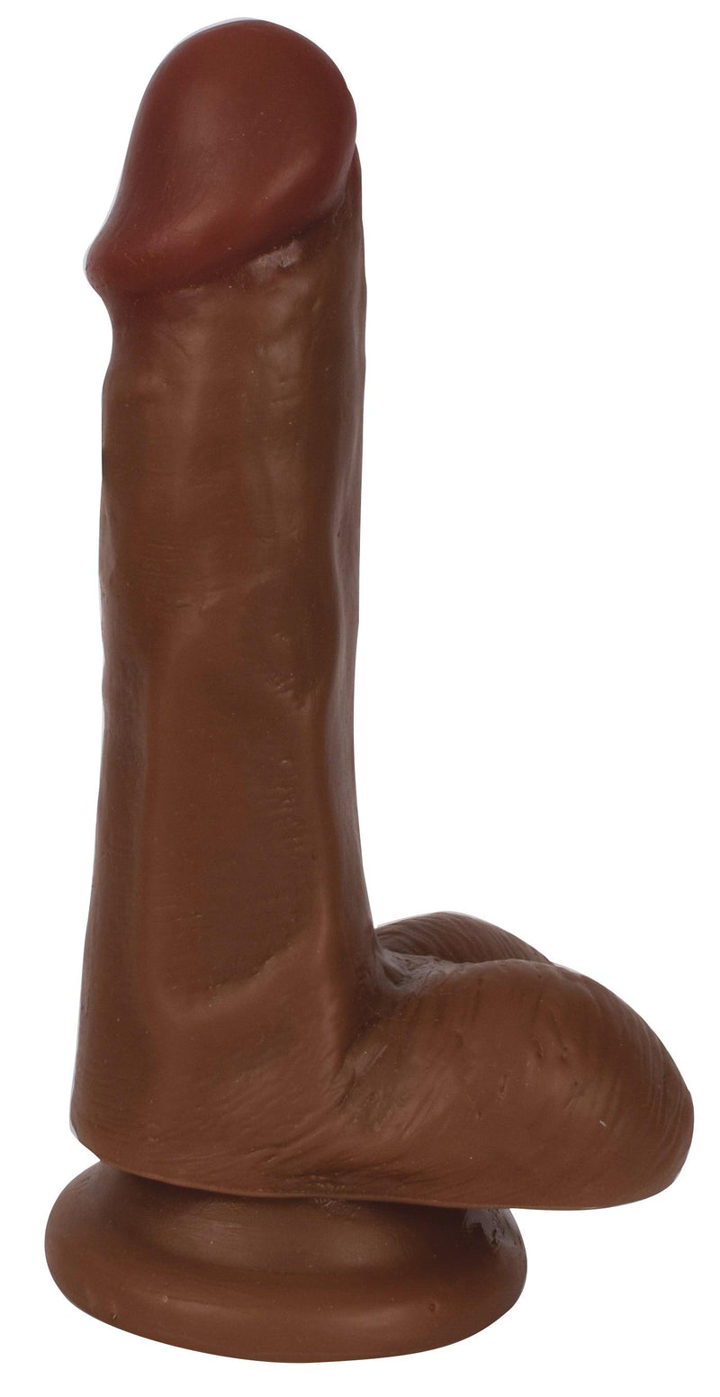 6 Inch Slim Realistic Dildo with Balls - Medium - The Dildo Hub