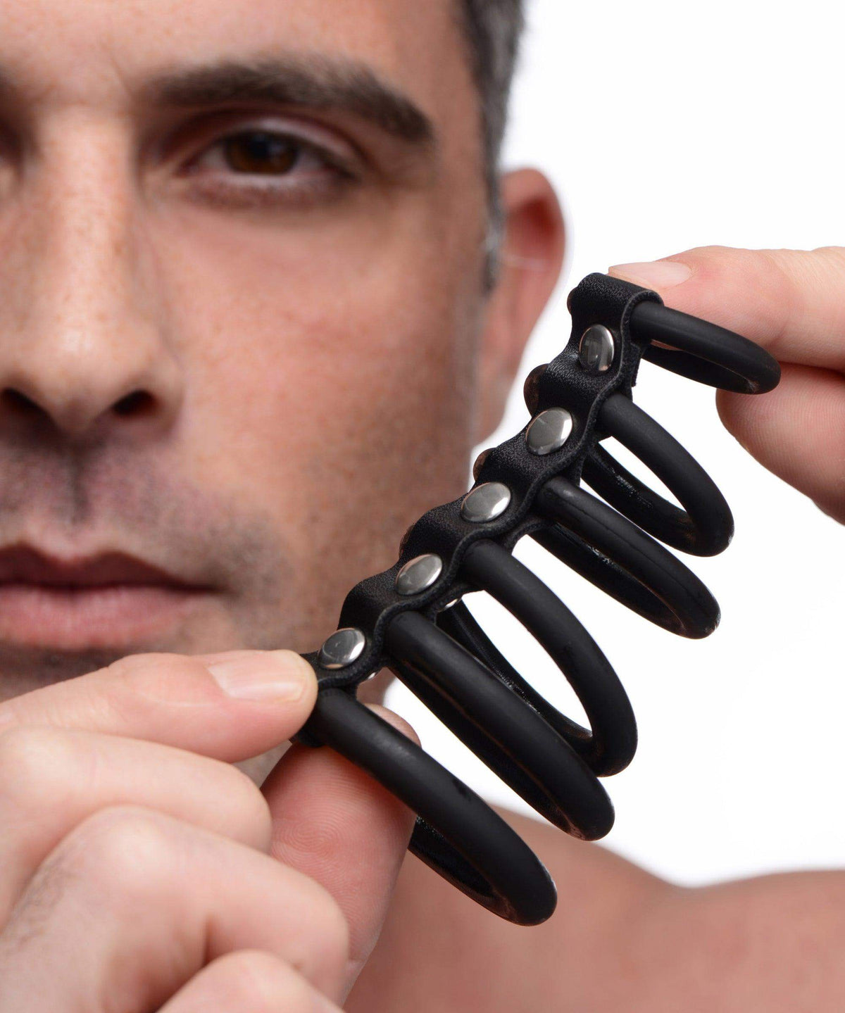 6 Ring Silicone Chastity Device - The Dildo Hub