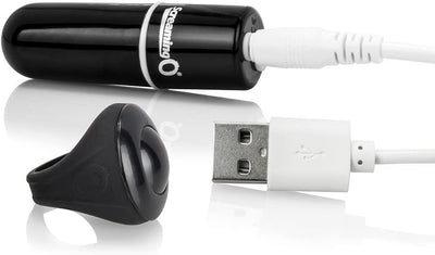 Charged Vooom Remote Control Bullet - Black | ScreamingO  from thedildohub.com