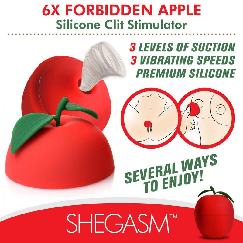 6X Forbidden Apple Silicone Clit Stimulator - The Dildo Hub