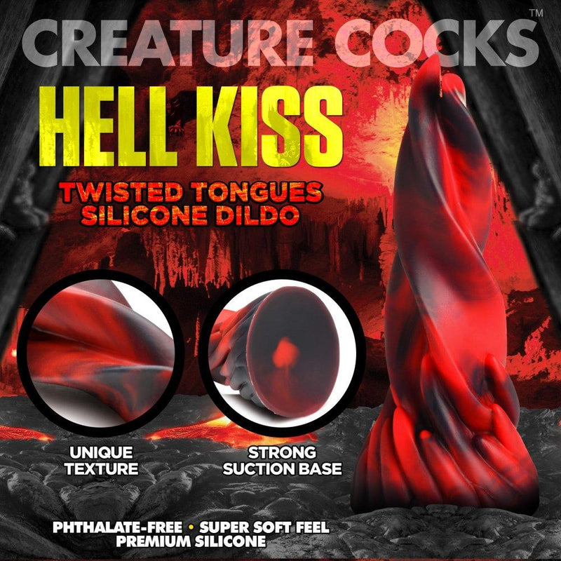 7.4 Inch Hell Kiss | Fantasy Dildo - Dragon Dildo - Alien Dildo - The Dildo Hub