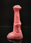 Custom Draft Horse Cock Dildo in Platinum Silicone