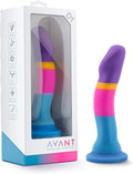 7.5 Inch D1 Hot & Cool Silicone G-Spot Dildo With Suction Cup Base