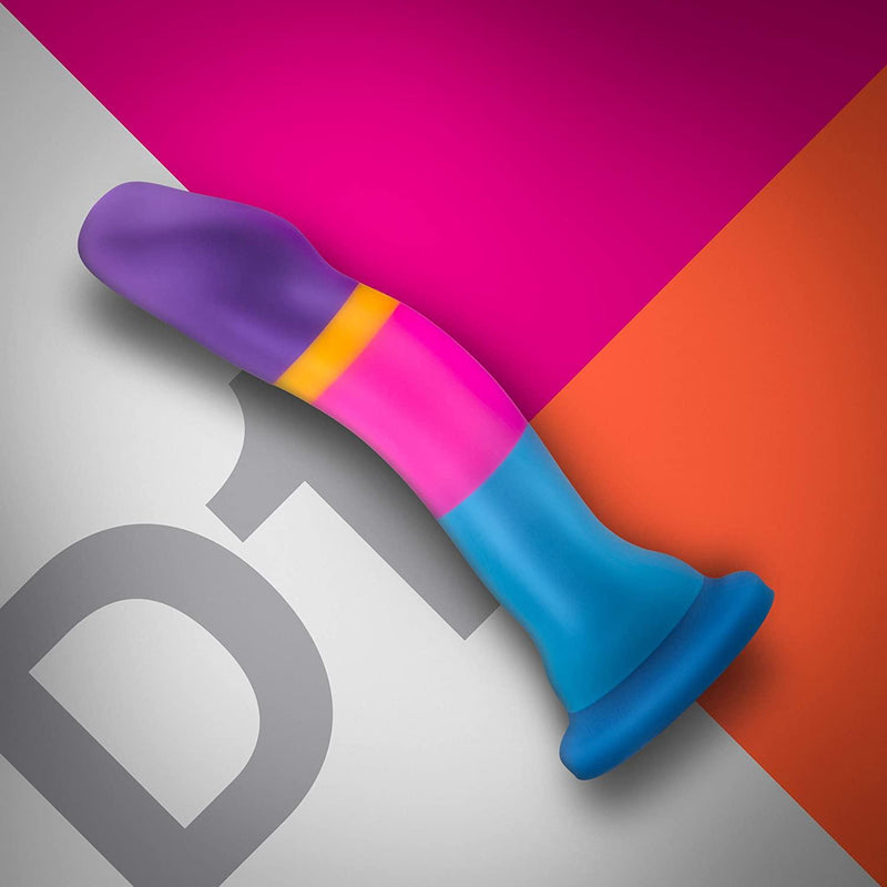 7.5 Inch D1 Hot & Cool Silicone G-Spot Dildo With Suction Cup Base - The Dildo Hub