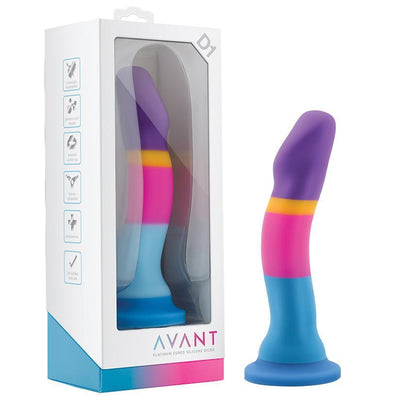 7.5 Inch D1 Hot & Cool Silicone G-Spot Dildo With Suction Cup Base - The Dildo Hub