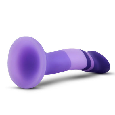 7.5 Inch D2 Purple Rain Silicone G-Spot Dildo With Suction Cup Base - The Dildo Hub