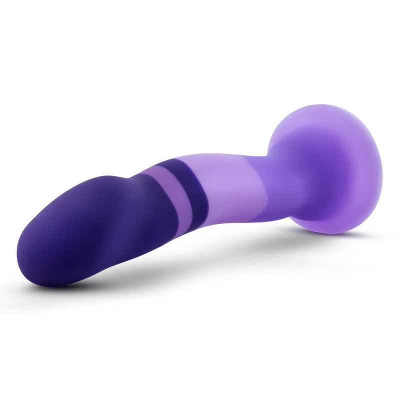 7.5 Inch D2 Purple Rain Silicone G-Spot Dildo With Suction Cup Base - The Dildo Hub