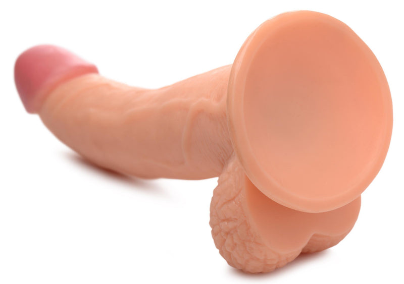 7.5 Inch Realistic Dildo with Balls - Light - The Dildo Hub