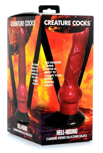 7.50 Inch Hellhound | Fantasy Dildo - Dog Dildo - Canine Dildo - Knot Dildo - The Dildo Hub