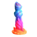Aqua Cock 7.6 Inch Glowing Silicone Monster Dildo w/ Suction Cup