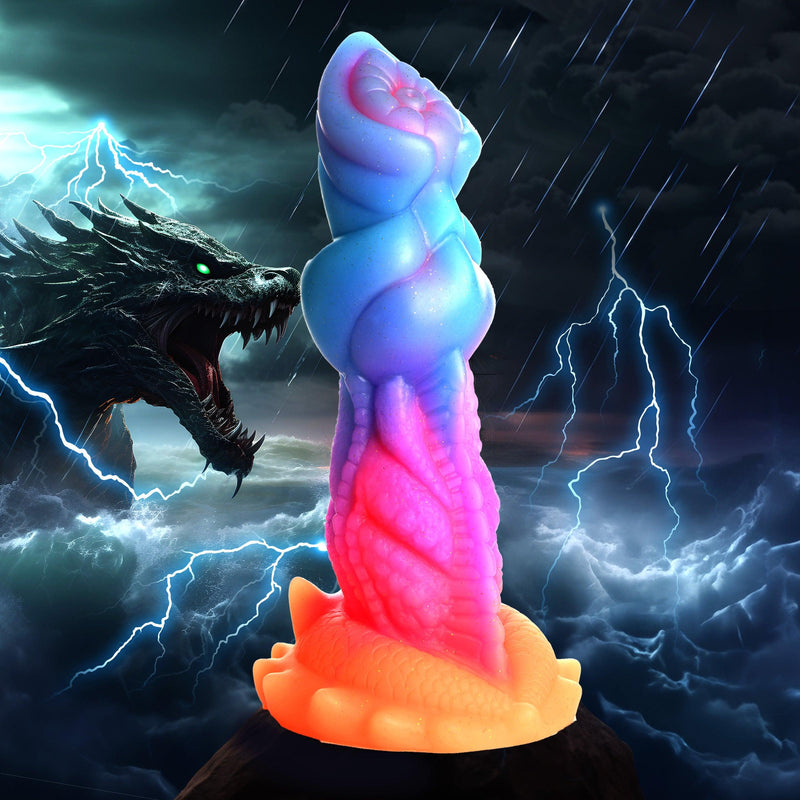 7.6 Inch Glowing Monster Dildo - The Dildo Hub