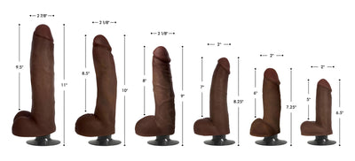 7 Inch Dark Jock | Huge Vibrating Dildo - Realistic Vibrating Dildo - Vibrating Dildos - The Dildo Hub