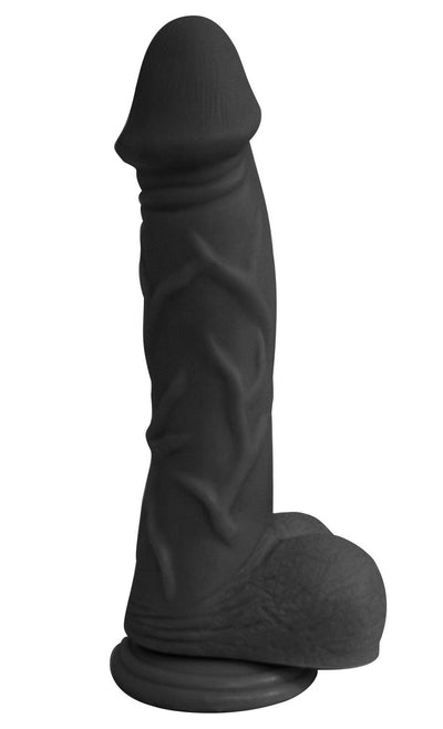 7 Inch Mister Right Realistic Dildo - Black - The Dildo Hub