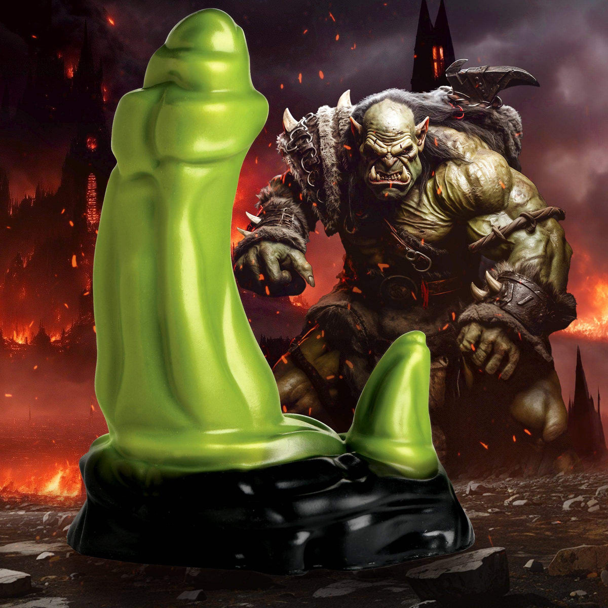 7 Inch Orc Monster Dildo - Ogre Dildo - The Dildo Hub