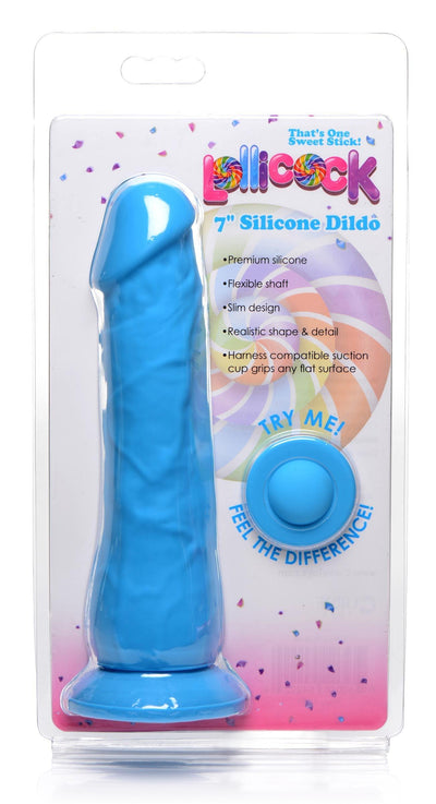 7 Inch Realistic Silicone Dildo - Berry - The Dildo Hub