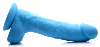 7 Inch Realistic Silicone Dildo with Balls - Berry - The Dildo Hub