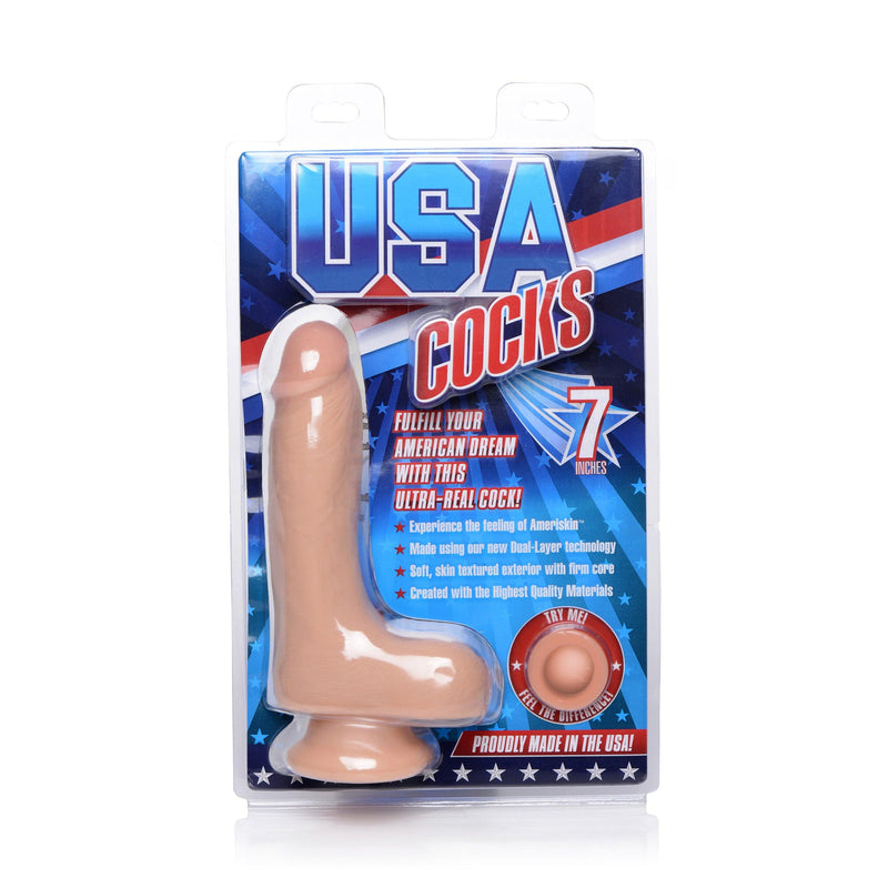 7 Inch Ultra Real Dual Layer Suction Cup Dildo - The Dildo Hub