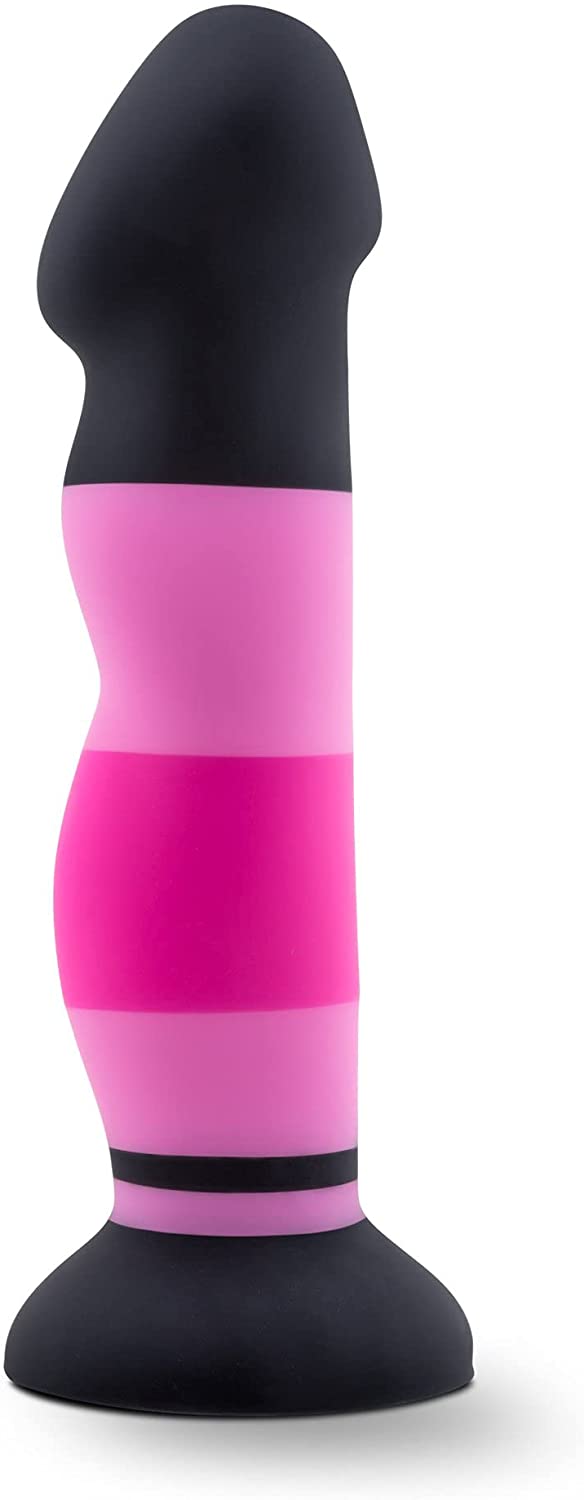Avant D4 Sexy In Pink Silicone G-Spot Dildo With Suction Cup Base - 8 Inches | Blush  from thedildohub.com