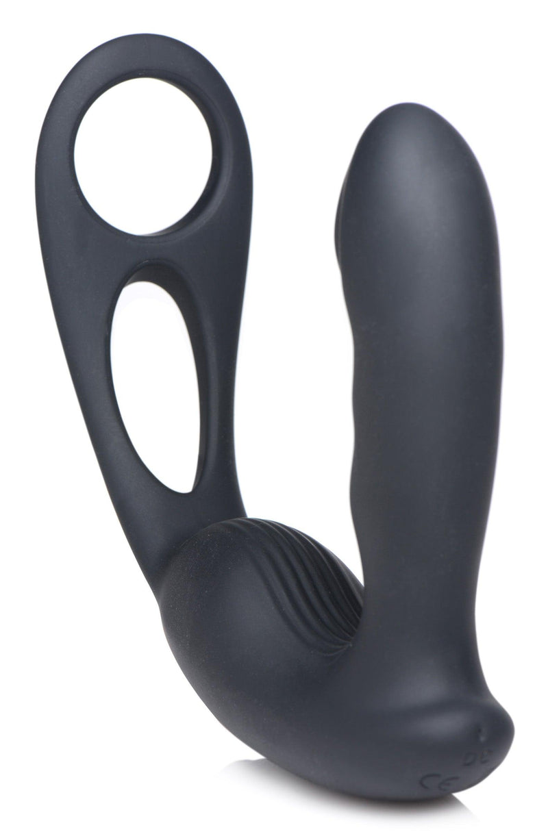 7X P-Strap Milking and Vibrating Prostate Stimulator with Cock and Ball Harness - The Dildo Hub