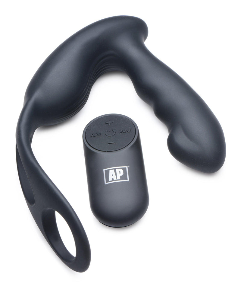 7X P-Strap Milking and Vibrating Prostate Stimulator with Cock and Ball Harness - The Dildo Hub