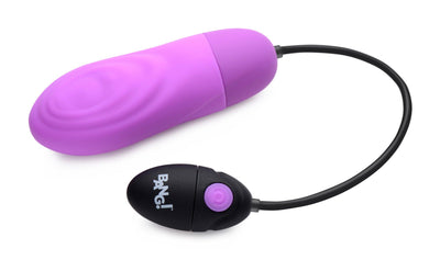 7X Pulsing Rechargeable Silicone Vibrator - Purple - The Dildo Hub