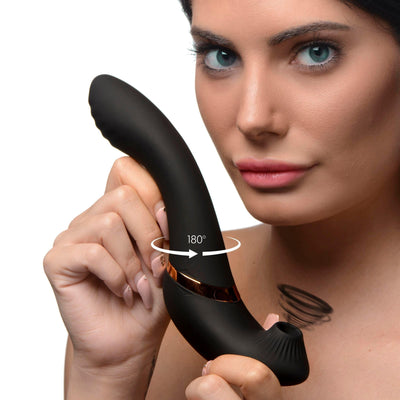 7X Swivel Sucker 180 Rotating Silicone Suction Vibrator - The Dildo Hub