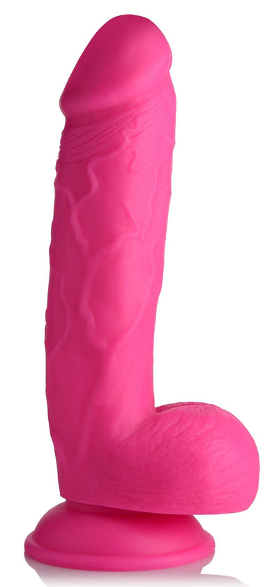 8.25 Inch Realistic Dildo with Balls - Pink - The Dildo Hub