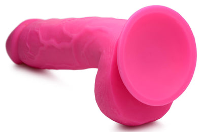 8.25 Inch Realistic Dildo with Balls - Pink - The Dildo Hub