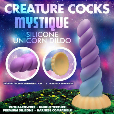 8.3 Inch Mystique | Fantasy Dildo - Alien Dildo - Unicorn Dildo - Monster Dildo - The Dildo Hub