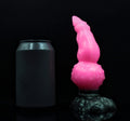 Custom LION Animal Dildo w/ Knot in Platinum Silicone