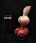 Custom Mastiff Dog Knot Dildo in Platinum Silicone w/ Big Knot