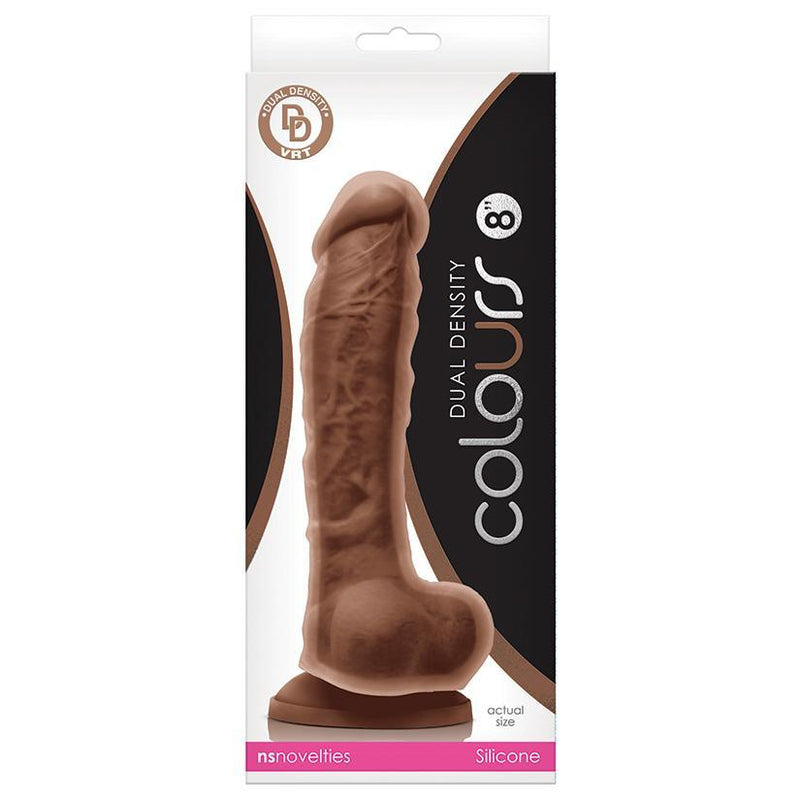 8 Inch Brown Cock | Large Realistic Dildo - Dual Density Dildo - Lifelike Dildo - The Dildo Hub