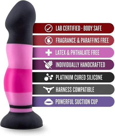 8 Inch D4 Sexy In Pink Silicone G-Spot Dildo With Suction Cup Base - The Dildo Hub