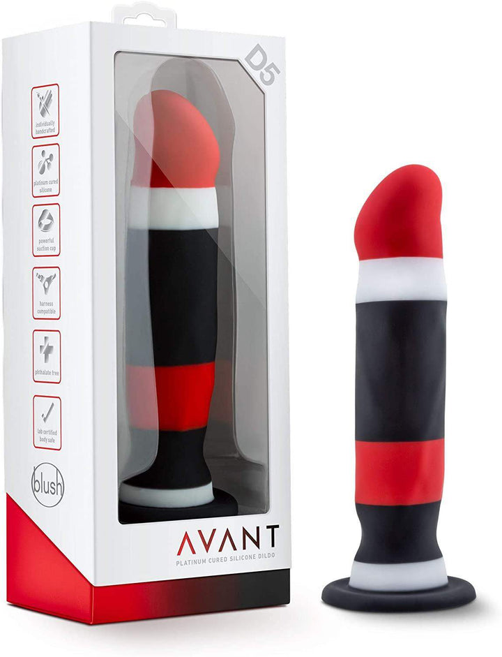 8 Inch D5 Sin City Silicone Dildo With Suction Cup Base - The Dildo Hub