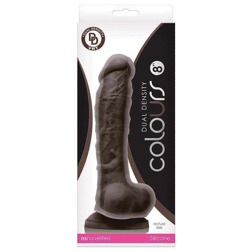 8 Inch Dark Brown Cock | Large Realistic Dildo - Dual Density Dildo - Lifelike Dildo - The Dildo Hub