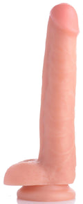 8 Inch Slim Realistic Dildo with Balls- Flesh