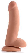 8 Inch Ultra Realistic Dual Layer Suction Cup Dildo- Medium Skin Tone
