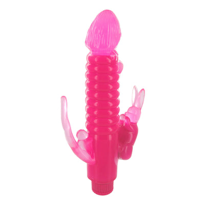 Ribbed Rabbit with Anal Tickler vibesextoys from Trinity Vibes