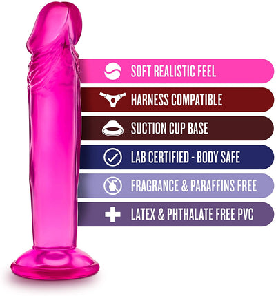 B Yours Sweet N Small Pink Realistic Dildo - 6 Inches | Blush  from thedildohub.com
