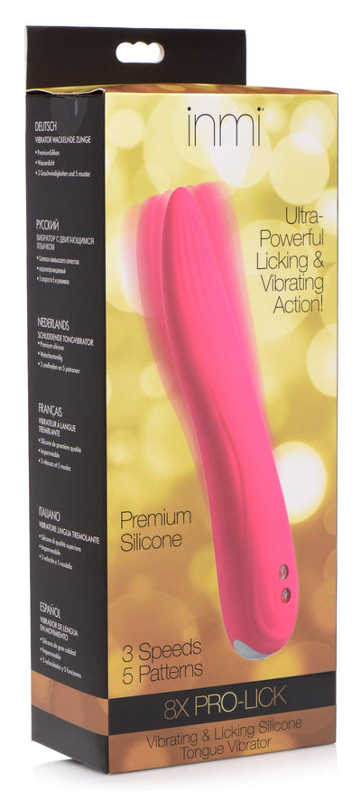 8X Pro-Lick Vibrating & Licking Silicone Tongue Vibrator - The Dildo Hub