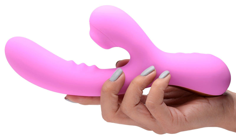 8X Silicone Suction Rabbit - Pink - The Dildo Hub