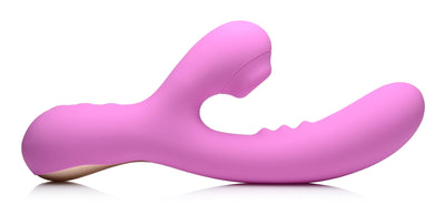 8X Silicone Suction Rabbit - Pink - The Dildo Hub