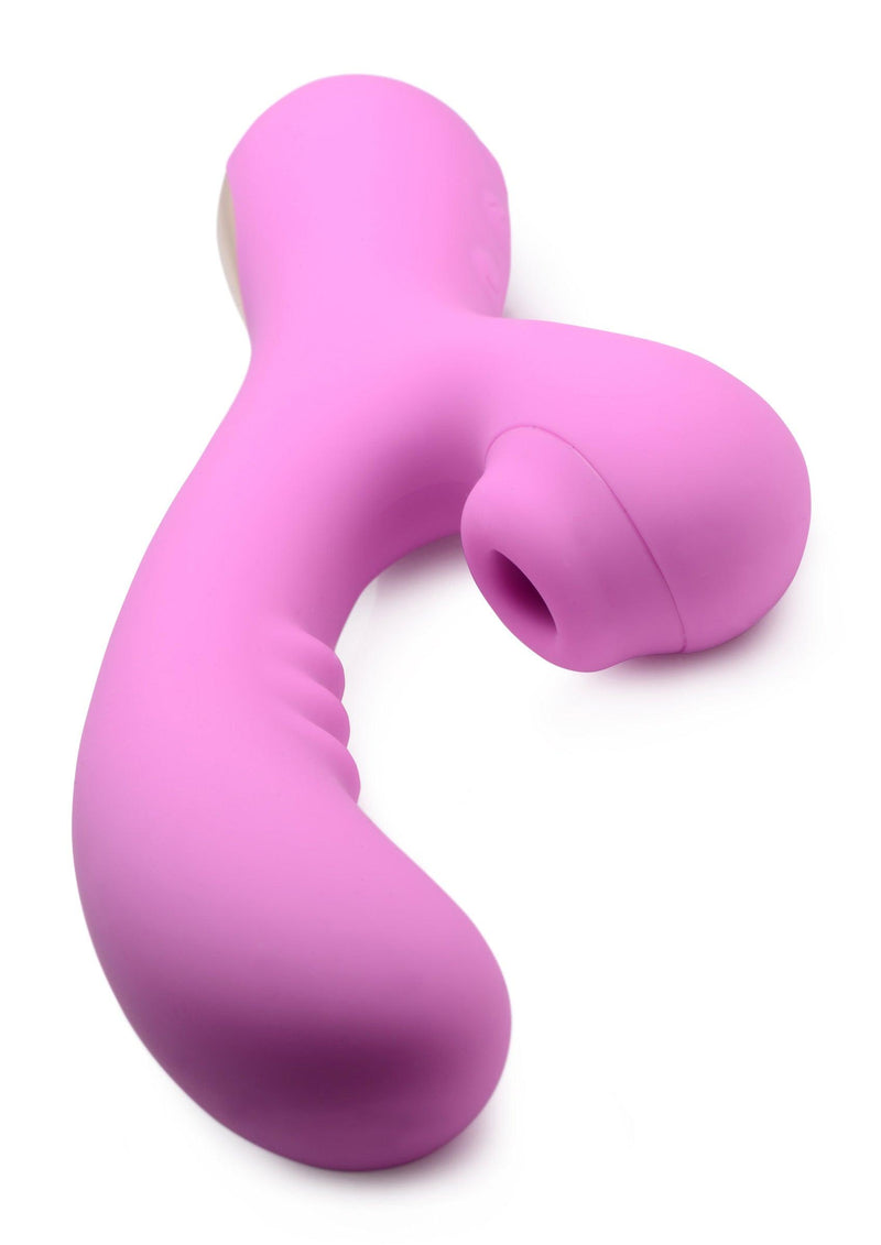 8X Silicone Suction Rabbit - Pink - The Dildo Hub